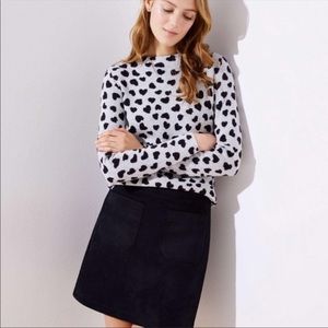 Loft Valentines Heart Sweater Size Large